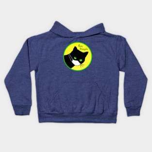 Black Cat hates you virus Kids Hoodie